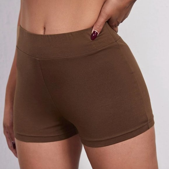 SHEIN Pants - 🍂4/$25🍂 Shein | Brown Biker Shorts